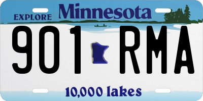 MN license plate 901RMA