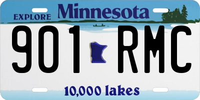 MN license plate 901RMC