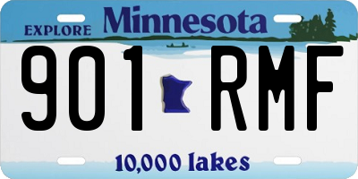 MN license plate 901RMF