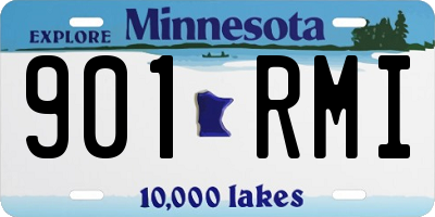 MN license plate 901RMI