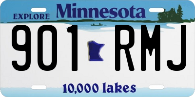 MN license plate 901RMJ