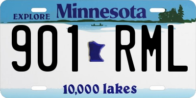 MN license plate 901RML