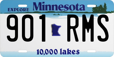 MN license plate 901RMS