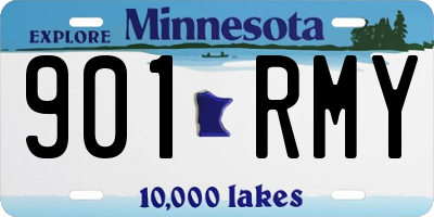 MN license plate 901RMY
