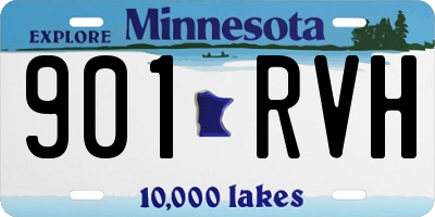 MN license plate 901RVH