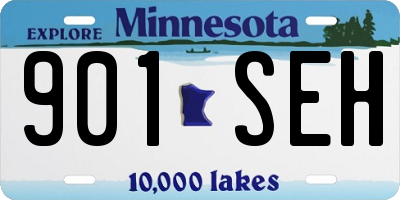 MN license plate 901SEH