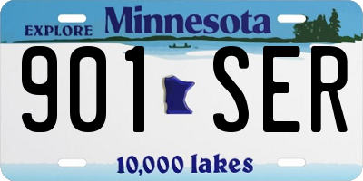 MN license plate 901SER