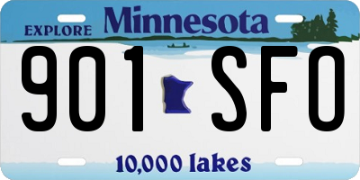 MN license plate 901SFO