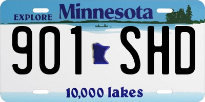 MN license plate 901SHD