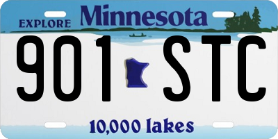 MN license plate 901STC