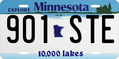 MN license plate 901STE
