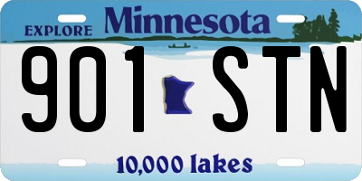 MN license plate 901STN