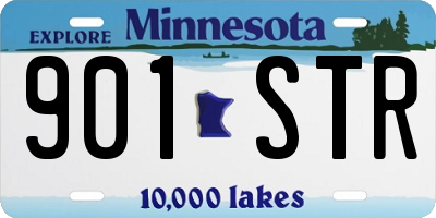 MN license plate 901STR
