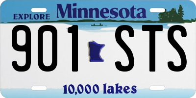 MN license plate 901STS