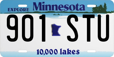 MN license plate 901STU