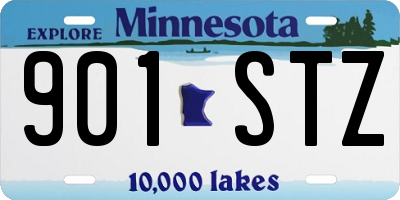 MN license plate 901STZ