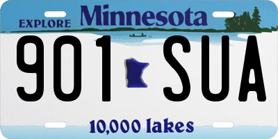 MN license plate 901SUA