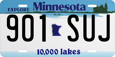 MN license plate 901SUJ