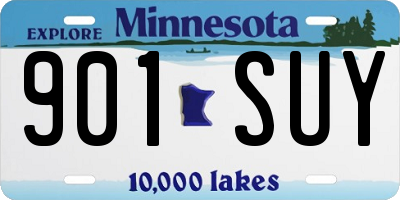 MN license plate 901SUY