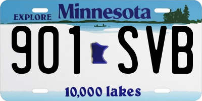 MN license plate 901SVB