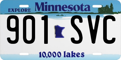 MN license plate 901SVC