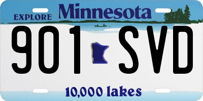 MN license plate 901SVD
