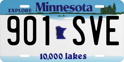 MN license plate 901SVE