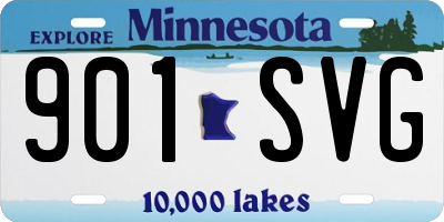 MN license plate 901SVG