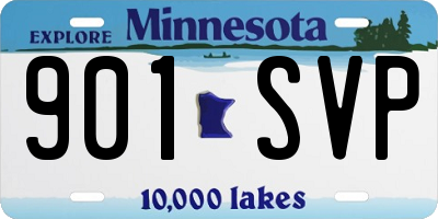MN license plate 901SVP