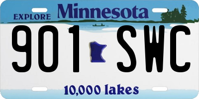 MN license plate 901SWC