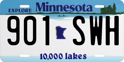 MN license plate 901SWH