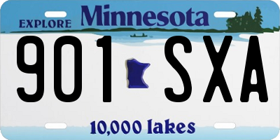 MN license plate 901SXA