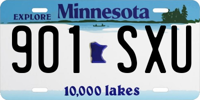 MN license plate 901SXU