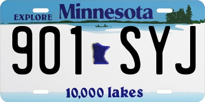MN license plate 901SYJ