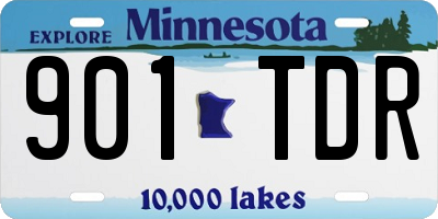 MN license plate 901TDR