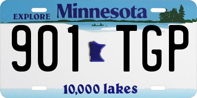 MN license plate 901TGP