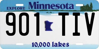 MN license plate 901TIV