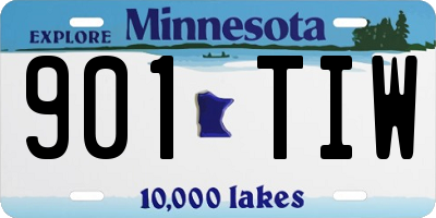 MN license plate 901TIW