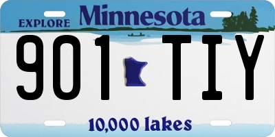 MN license plate 901TIY