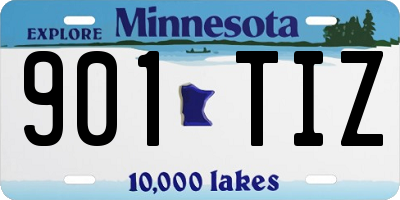 MN license plate 901TIZ