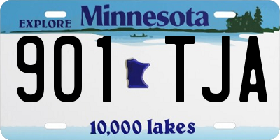 MN license plate 901TJA