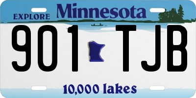 MN license plate 901TJB