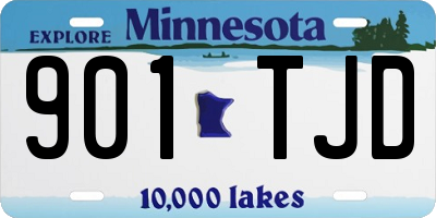MN license plate 901TJD
