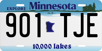 MN license plate 901TJE