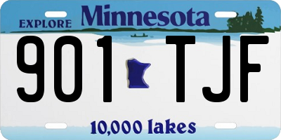 MN license plate 901TJF