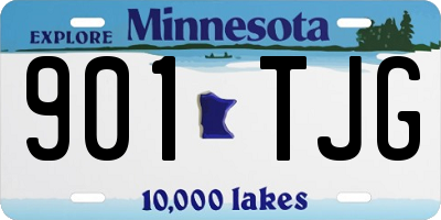 MN license plate 901TJG
