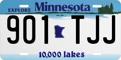 MN license plate 901TJJ