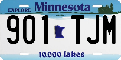 MN license plate 901TJM
