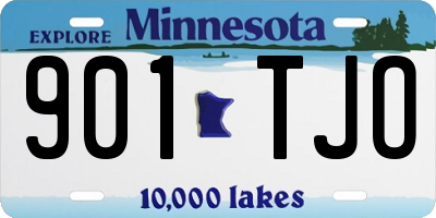 MN license plate 901TJO
