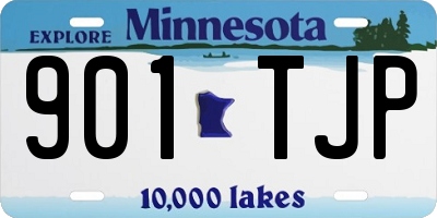 MN license plate 901TJP